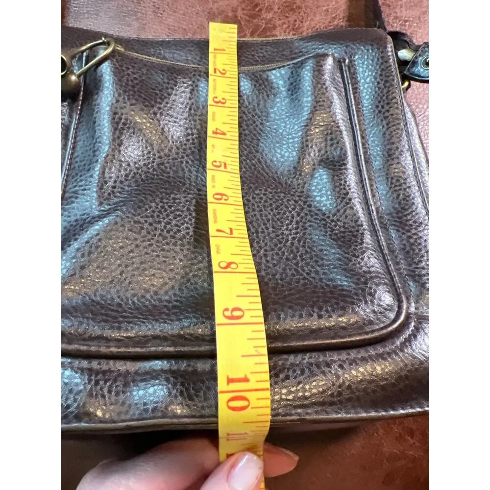 Dooney & Bourke Brown Leather Shoulder Bag - Picture 6 of 9